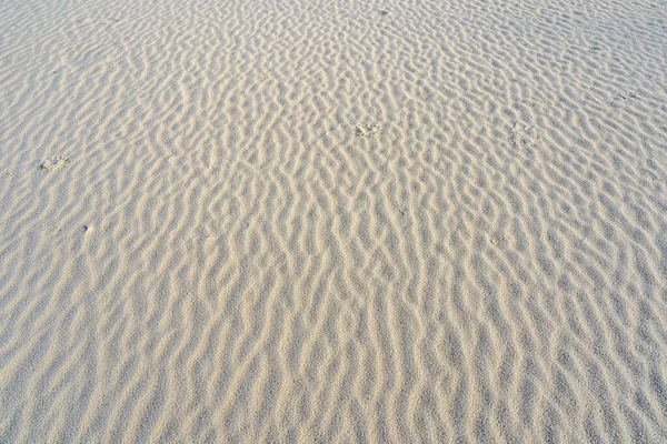 Ren Strand Med Vit Sand Med Vackra Mönster — Stockfoto