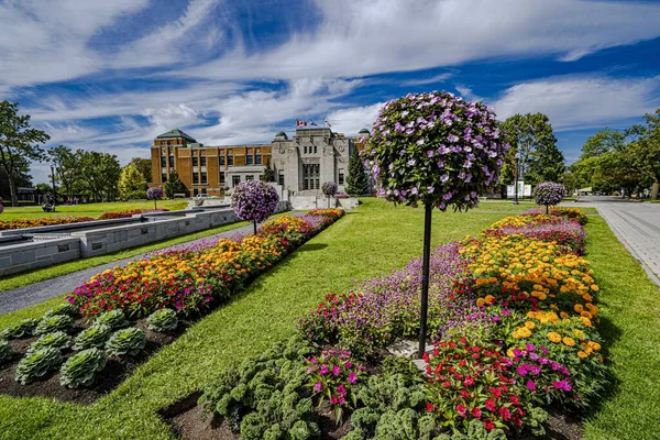 Una Vista Fascinante Del Jardín Botánico Montreal Que Captura Belleza —  Fotos de Stock