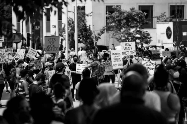 Washington Ηνωμένες Πολιτείες Ιουν 2020 Διαδήλωση Για Μαύρη Ζωή Ουάσιγκτον — Φωτογραφία Αρχείου