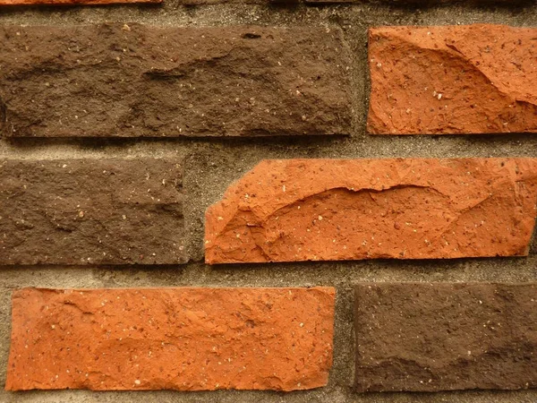 Closeup Shot Brown Brick Wall Perfect Background — Stock Photo, Image