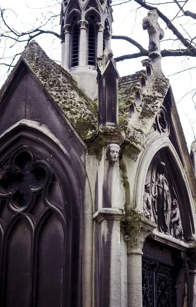 Paris França Novembro 2017 Mais Belos Monumentos Cemitério Pere Lachaise — Fotografia de Stock