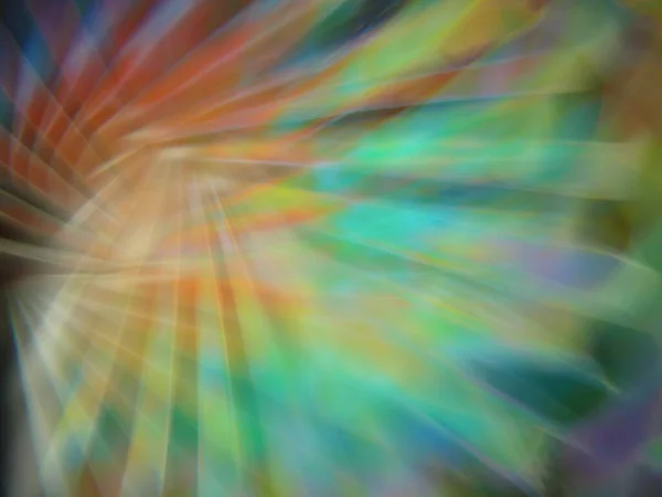 Барвистий Знімок Перетину Заломлених Абстрактних Світлових Шарів — стокове фото