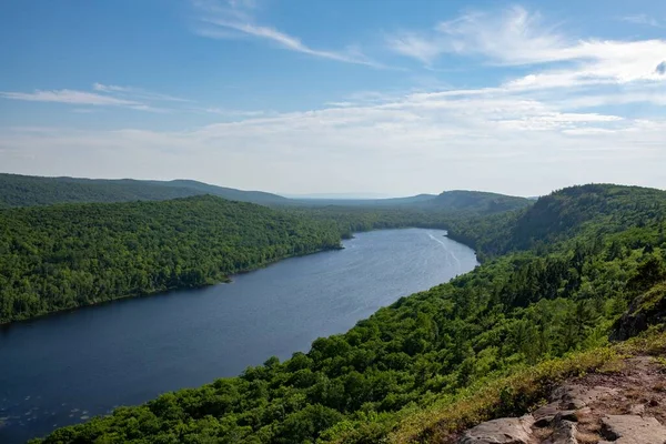 Krajina Dikobrazích Hor Wilderness State Park Pod Slunečním Svitem Michiganu — Stock fotografie