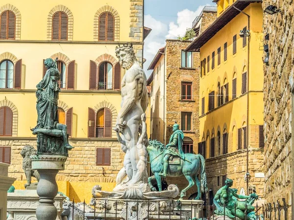 Neptunbrunnen Florenz Italien — Stockfoto