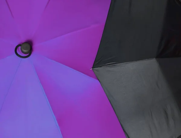 Gros Plan Des Surfaces Parapluie Colorées Parfait Pour Une Utilisation — Photo