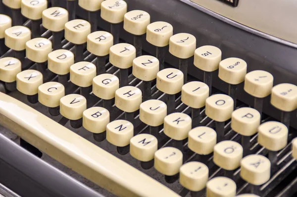 Sleutels Van Een Vintage Typemachine — Stockfoto