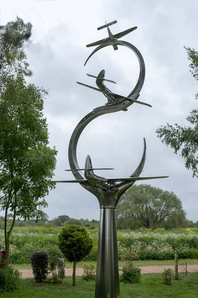 Alrewas Egyesült Királyság 2019 Május Szobor Pegasus Híd Emlékművének Arborétumában — Stock Fotó