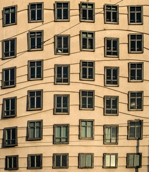 Prague Czech Republic Feb 2014 Wavy Windows Dancing House Also — Stock Photo, Image