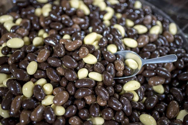 Primo Piano Caramelle Cioccolato Una Pasticceria — Foto Stock