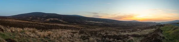 Dublin Irland Mar 2020 Panoramisk Solnedgång Tas Ombord Eller Wicklow — Stockfoto