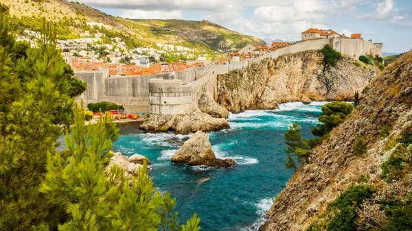 Hermoso Paisaje Del Juego Tronos Dubrovnik Croacia Durante Día — Foto de Stock