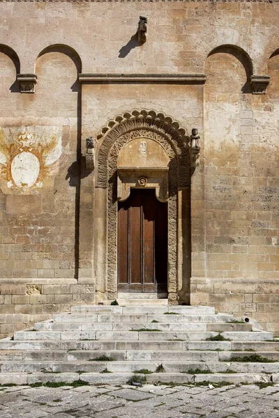 Een Verticaal Shot Van Matera Kathedraal Basilicata Italië — Stockfoto