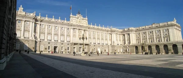 Una Hermosa Vista Del Palacio Real Madrid España — Foto de Stock