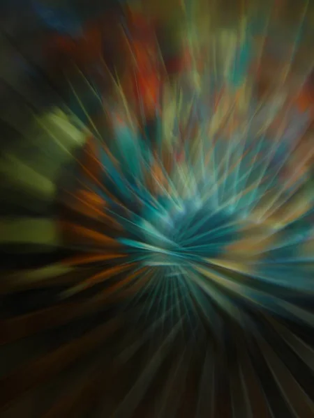 Een Verticale Kleurrijke Opname Van Snijdende Gebroken Abstracte Lichtlagen — Stockfoto