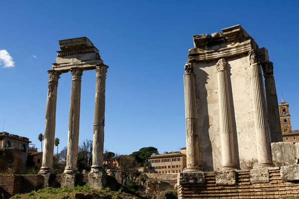 Columns Ruins Historical Temple Rome Italy — Stock Photo, Image