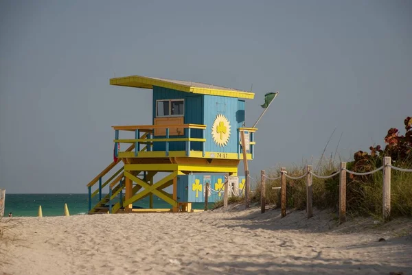 Una Casa Bagnini South Pointe Beach Miami Usa — Foto Stock