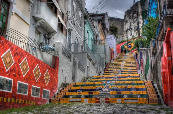 Rio Janeiro Brasil Septiembre 2012 Escalera Celraron Rio Janeiro — Foto de Stock
