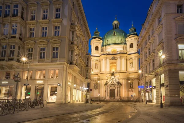 Kościół Piotra Wiedniu Austria — Zdjęcie stockowe