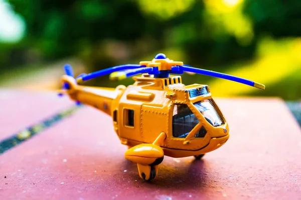 Poznan Poland Jul 2020 Yellow Fireman Sam Wallaby Toy Helicopter — Stock Photo, Image