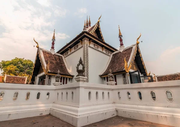 Een Betoverende Opname Van Wat Chedi Luang Chiang Thailand — Stockfoto