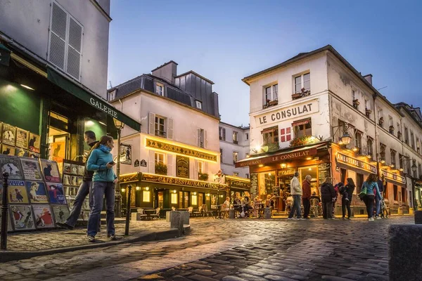 Paris França Junho 2014 Montmartre Pôr Sol Durante Dia Verão — Fotografia de Stock