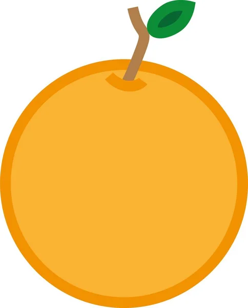Drawing Orange Isolated White Background — Stock Photo, Image