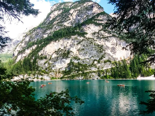 Uma Foto Tirar Fôlego Parque Natural Fanes Sennes Prags Itália — Fotografia de Stock