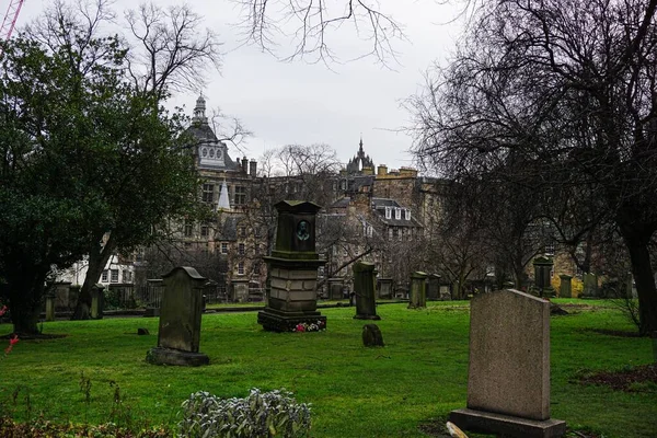 Edinburgh United Kingdom Feb 2020 Graveyard Cemetery Edinburgh — 스톡 사진