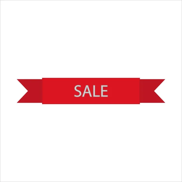 Illustration Red Sale Rubber Isolated White Background — Stock Photo, Image