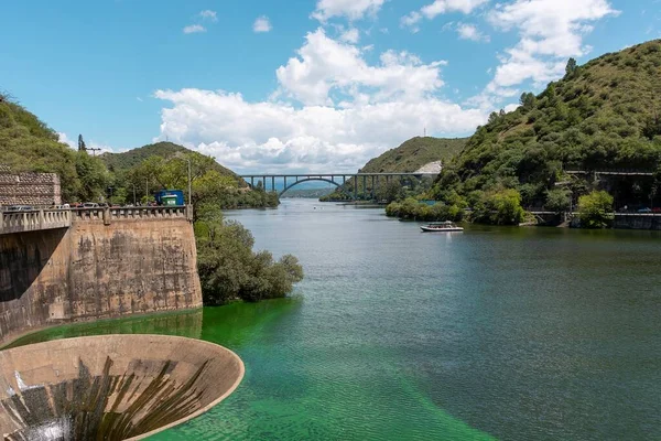 Blick Auf Den See San Roque Mit Seinem Damm Eine — Stockfoto