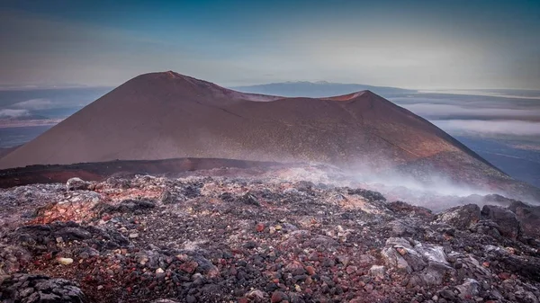 Scenic View Active Volcano Kamchatka Russia — Stock Photo, Image