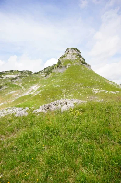 오스트리아의 란트에서 뒤덮인 알프스산맥 — 스톡 사진