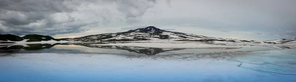 Niesamowite Zdjęcie Błękitnej Laguny Islandii — Zdjęcie stockowe