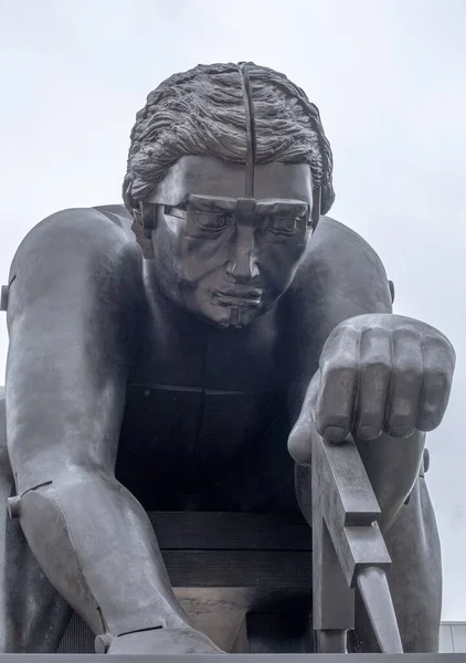 London Vereinigtes Königreich Juli 2019 Frontansicht Der Skulptur Newton Von — Stockfoto