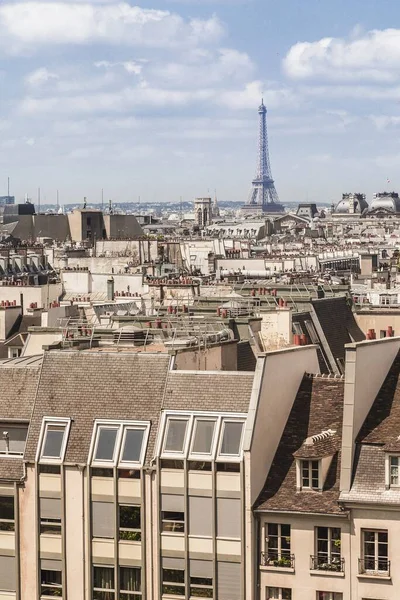 Вертикальний Знімок Ейфелевої Вежі Парижі Франція — стокове фото