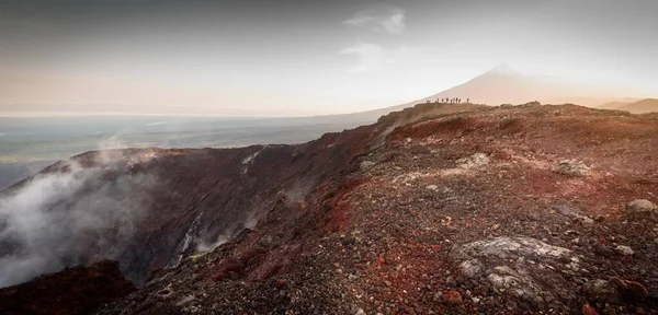 Scenic View Active Volcano Kamchatka Russia — Stock Photo, Image