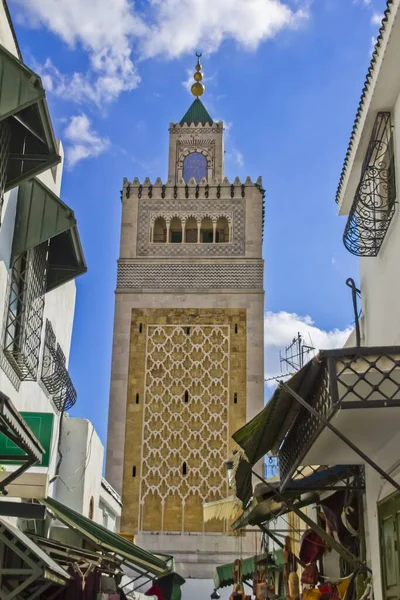 Vertical Shot Zaytuna Mosque Located Tunis Tunisia Daylight — Stock Photo, Image