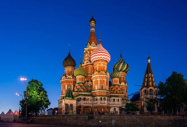 Catedral São Basílio Praça Vermelha Moscou — Fotografia de Stock