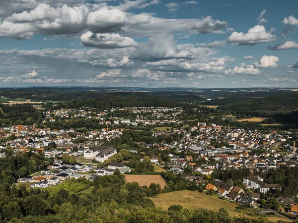 Zły Driburg Niemcy Lipca 2020 Panoramiczny Widok Miasto Bad Driburg — Zdjęcie stockowe