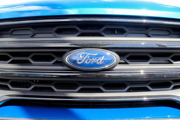 Kiel Alemania Julio 2020 Primer Plano Del Logotipo Ford Parte — Foto de Stock