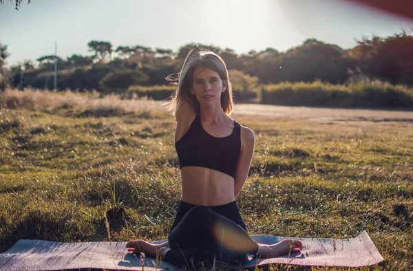 Buenos Aires Argentina 2020 Estas Son Hermosas Fotos Yoga Con —  Fotos de Stock