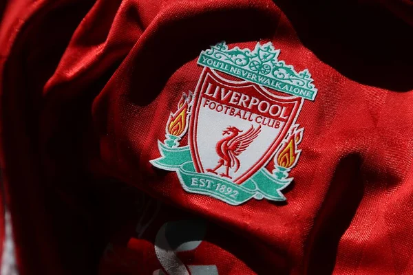 Port Elizabeth South Africa June 2020 Liverpool Football Club Emblem — 스톡 사진