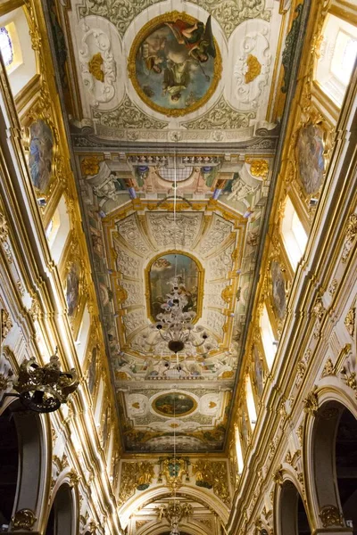 Piękny Sufit Katedry Matera Włoszech — Zdjęcie stockowe