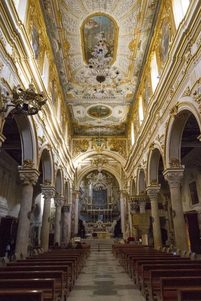 Beau Plafond Cathédrale Matera Italie — Photo