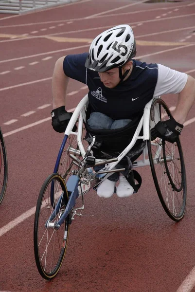 Fallon United States May 2008 Male Disabled Athlete Competing Bicycle — Stock Photo, Image