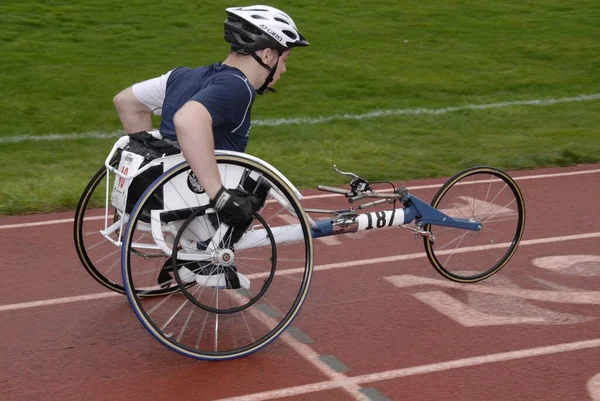 Fallon United States May 2008 Disabled Man Competing Bicycle Race — Stock Photo, Image