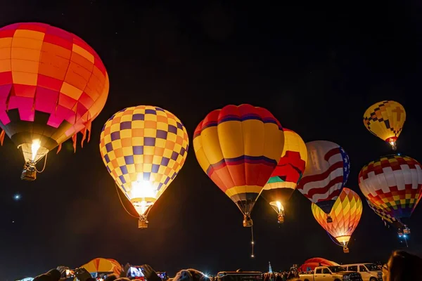Albuquerque Zjednoczone Państwa Paź 2019 Albuquerque Balloon Fiesta Rozpoczyna Się — Zdjęcie stockowe