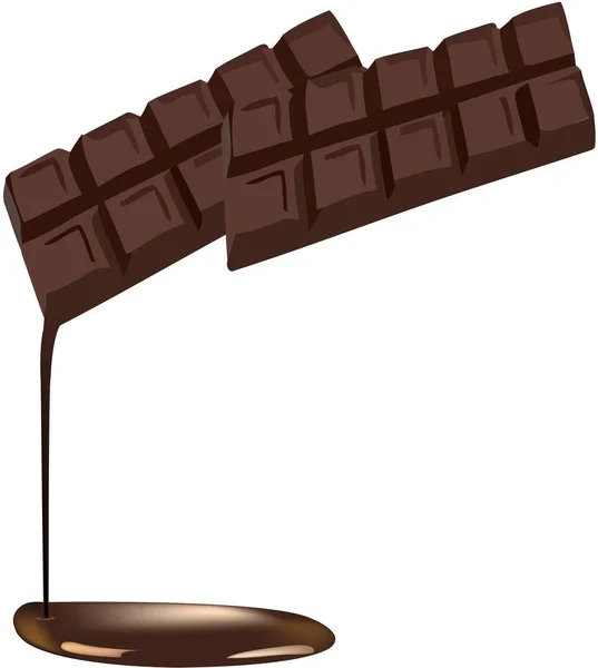 Illustration Chokladkakor Häller Vit Bakgrund — Stockfoto