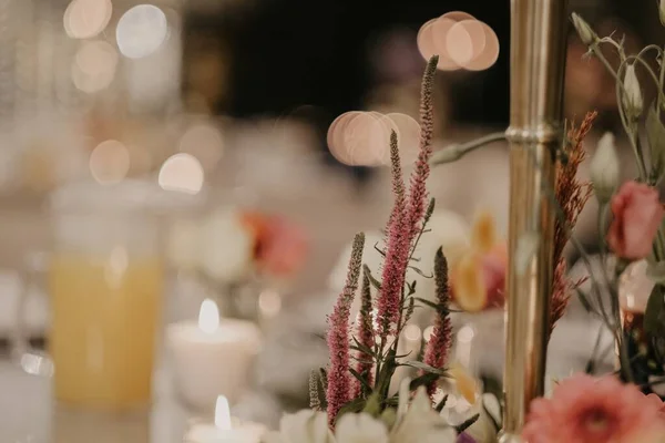 Красивый Цветочный Декор Свадеб — стоковое фото