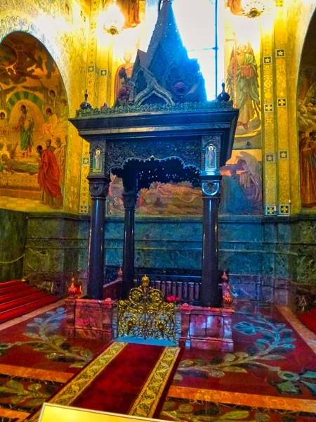 Rusko Starý Ruský Ortodoxní Kostel Petrohradě — Stock fotografie